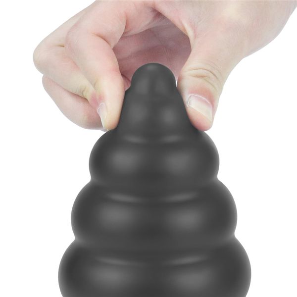 Анальная пробка King Sized Vibrating Anal Cracker 7, 18 см (чёрный) 14433 фото