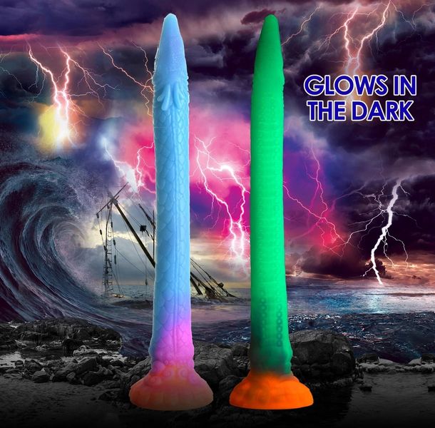 Dildo analne Creature Cocks Glows In The Dark Makara, 46,4 cm (multi) 31801 zdjęcie